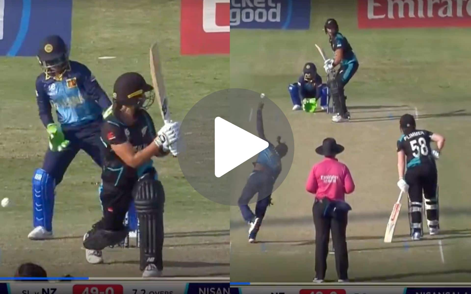 [Watch] Sachini Nisansala Dismantles Suzie Bates With Stunning Arm Ball In Women’s T20 World Cup 